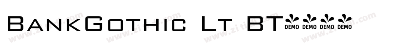 BankGothic Lt BT字体转换
